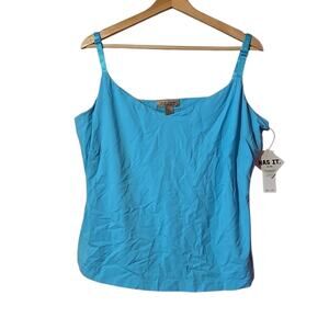 NWT i.e. women 2X Turquoise Blue Camisole/Tank Top [0053]